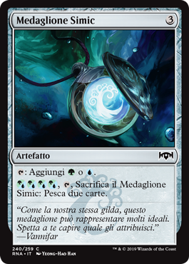 Medaglione Simic  Fedeltà di Ravnica 240-Wizard of the Coast- nuvolosofumetti.