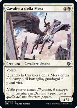 CAVALIERA DELLA MESA  Dominaria Unita 26