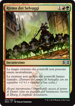 Ritmo dei Selvaggi Fedeltà di Ravnica 201-Wizard of the Coast- nuvolosofumetti.