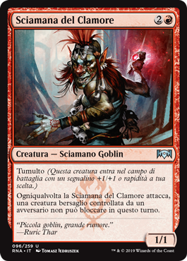 Sciamana del Clamore  Fedeltà di Ravnica 96-Wizard of the Coast- nuvolosofumetti.