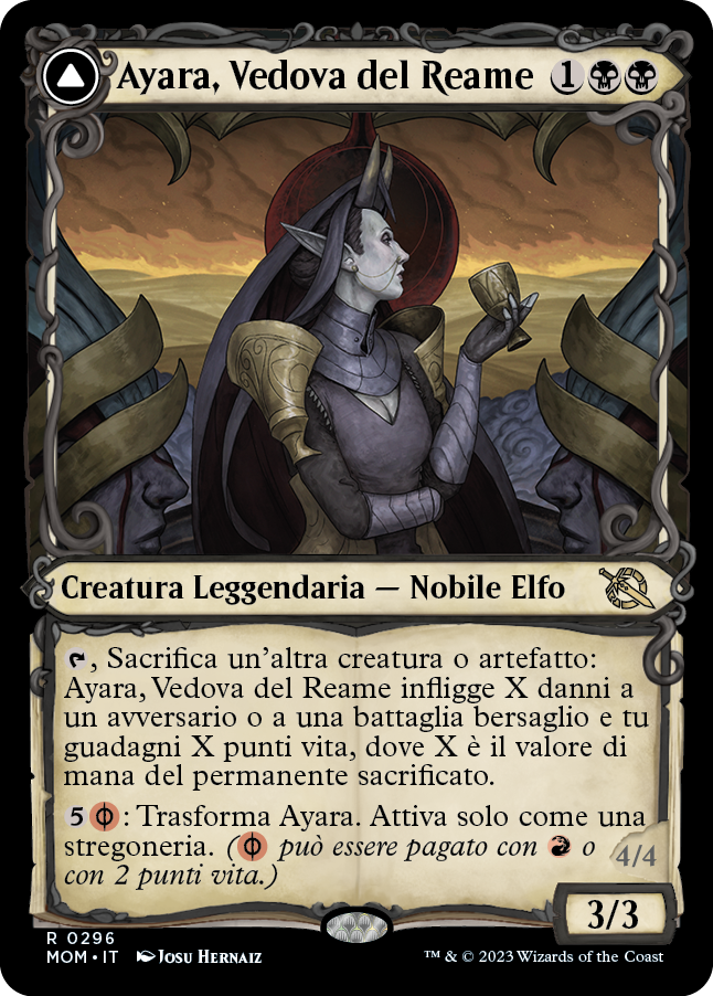 AYARA, VEDOVA DEL REAME Avanzata delle macchine 296