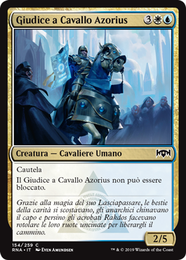 Giudice a Cavallo Azorius Fedeltà di Ravnica 154-Wizard of the Coast- nuvolosofumetti.