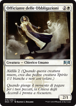 Officiante delle Obbligazioni Fedeltà di Ravnica 16-Wizard of the Coast- nuvolosofumetti.