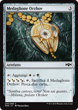 Medaglione Orzhov  Fedeltà di Ravnica 236-Wizard of the Coast- nuvolosofumetti.