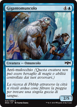 Gigantomuncolo foil  Fedeltà di Ravnica 286-Wizard of the Coast- nuvolosofumetti.