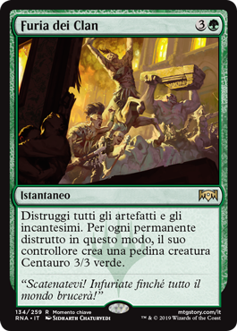 Furia dei Clan  Fedeltà di Ravnica 134-Wizard of the Coast- nuvolosofumetti.