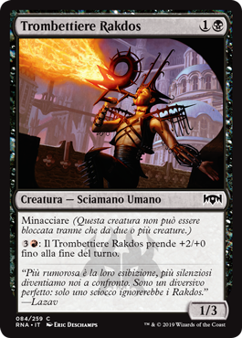 Trombettiere Rakdos  Fedeltà di Ravnica 84-Wizard of the Coast- nuvolosofumetti.