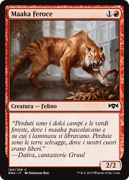 Maaka Feroce  Fedeltà di Ravnica 100-Wizard of the Coast- nuvolosofumetti.