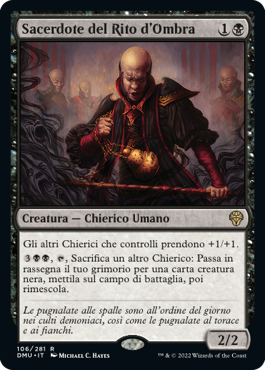 SACERDOTE DEL RITO D'OMBRA  Dominaria Unita 106