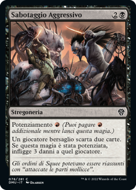 SABOTAGGIO AGGRESSIVO  Dominaria Unita 78