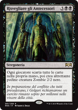 Risvegliare gli Antecessori  Fedeltà di Ravnica 61-Wizard of the Coast- nuvolosofumetti.