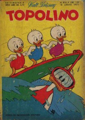 TOPOLINO 816-MONDADORI- nuvolosofumetti.