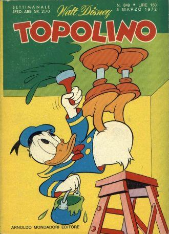 TOPOLINO 849-MONDADORI- nuvolosofumetti.