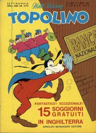TOPOLINO 854-MONDADORI- nuvolosofumetti.