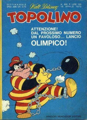 TOPOLINO 855-MONDADORI- nuvolosofumetti.
