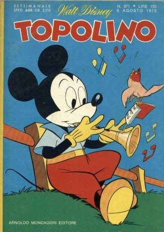 TOPOLINO 871-MONDADORI- nuvolosofumetti.
