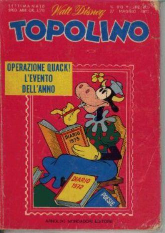 TOPOLINO 913-MONDADORI- nuvolosofumetti.