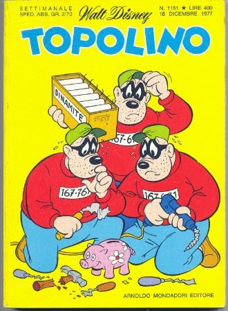 TOPOLINO 1151-MONDADORI- nuvolosofumetti.