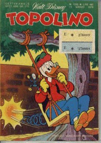 TOPOLINO 1215-MONDADORI- nuvolosofumetti.