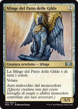 Sfinge del Patto delle Gilde Fedeltà di Ravnica 241-Wizard of the Coast- nuvolosofumetti.