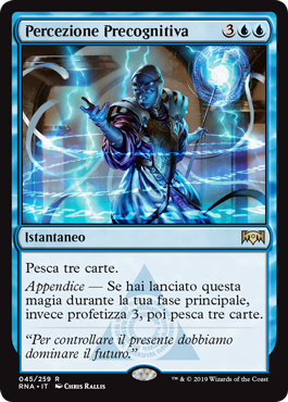 Percezione Precognitiva  Fedeltà di Ravnica 45-Wizard of the Coast- nuvolosofumetti.