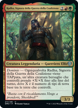 RADHA, SIGNORA DELLA GUERRA DELLA COALIZIONE FOIL  Dominaria Unita 441