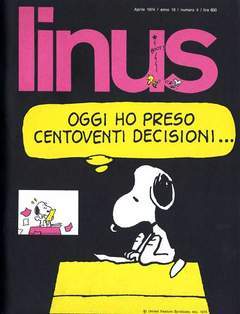 LINUS '74 4-MILANO LIBRI- nuvolosofumetti.
