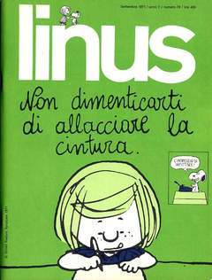 LINUS '71 9-MILANO LIBRI- nuvolosofumetti.