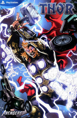 Avengers 127 variant square ENIX Marvel's Avengers, PANINI COMICS, nuvolosofumetti,