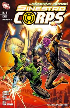LANTERNA VERDE SINESTRO CORPS 4-PLANETA DE AGOSTINI- nuvolosofumetti.