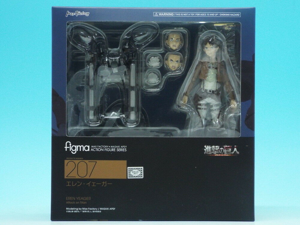 Attack On Titan - Eren Yeager Figma Action Figure #207, BONELLI MERCHANDISE, nuvolosofumetti,