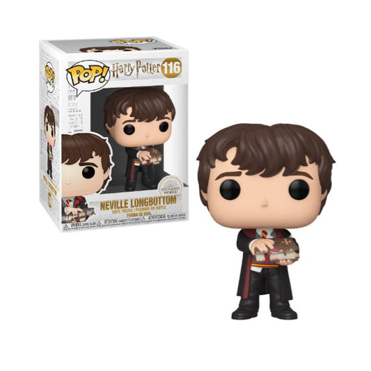 Harry Potter: Neville w/ Monster Book POP 116, funko, nuvolosofumetti,
