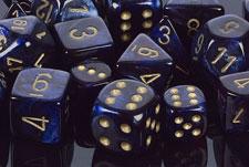 Dadi set da 7 in box Signature-CHESSEX- nuvolosofumetti.