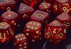 Dadi set da 7 in box Signature-CHESSEX- nuvolosofumetti.