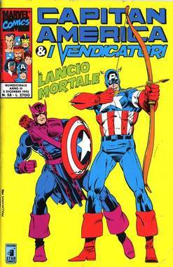 CAPITAN AMERICA E I VENDICATORI 58-EDIZIONI STAR COMICS- nuvolosofumetti.