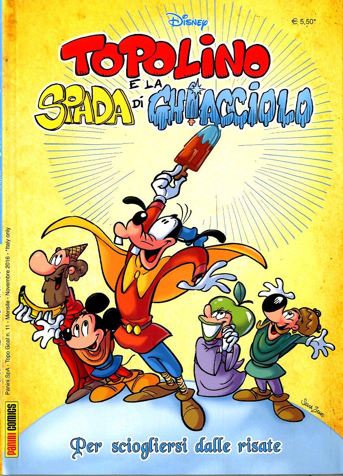 Topolino e la spada di ghiacciolo, PANINI COMICS, nuvolosofumetti,