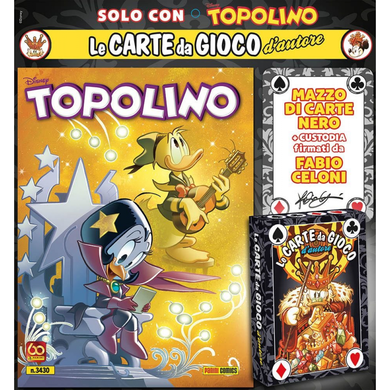 TOPOLINO 3430 + MAZZO DI CARTE NERO