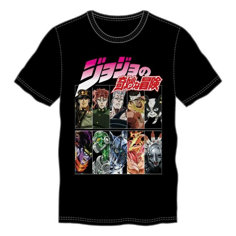 Jojo's adventure T-shirt character Grid - taglia Large
