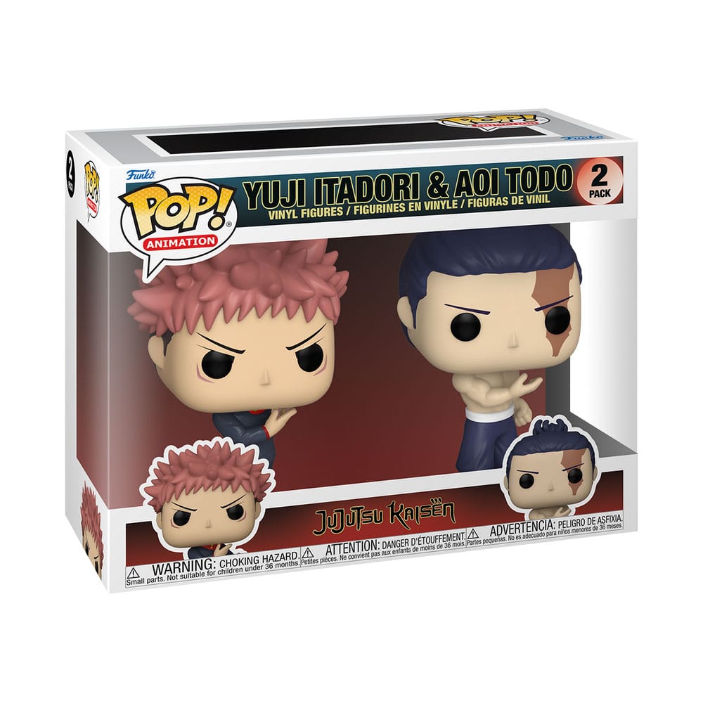 Jujutsu Kaisen POP! 2pack Animation Vinyl Figures Itadori & Todo 9 cm
