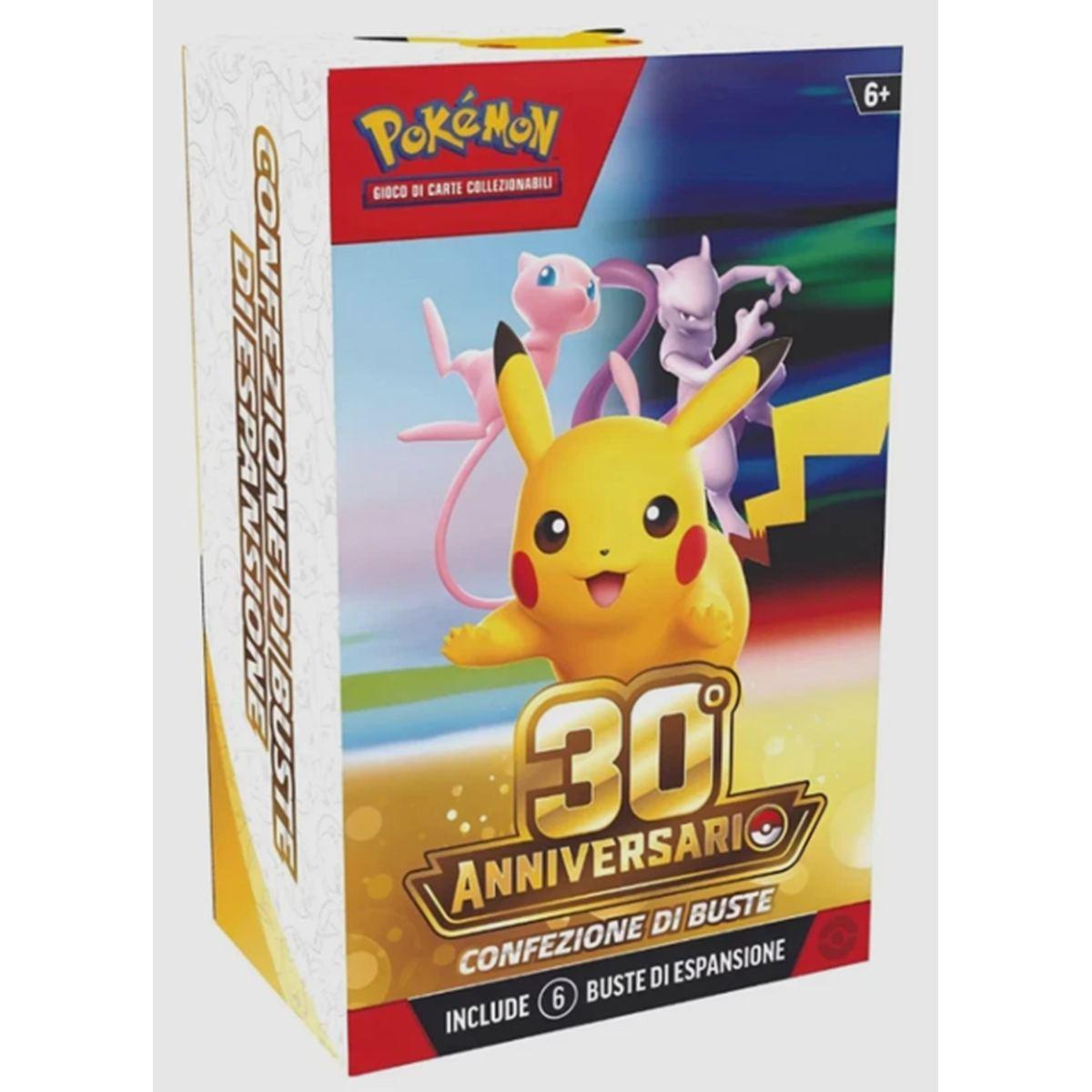 POKEMON 30TH ANNIVERSARIO CONFEZIONE DI 6 BUSTE