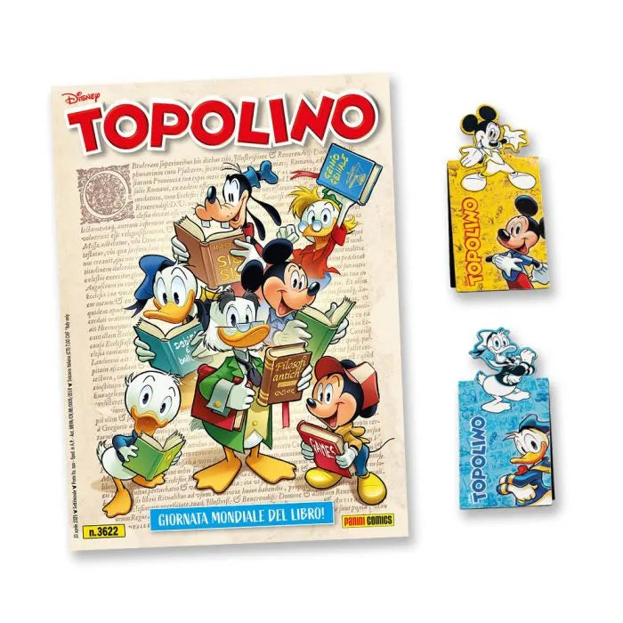 TOPOLINO 3622 + GADGET  SEGNALIBRI DI TOPOLINO E PAPERINO
