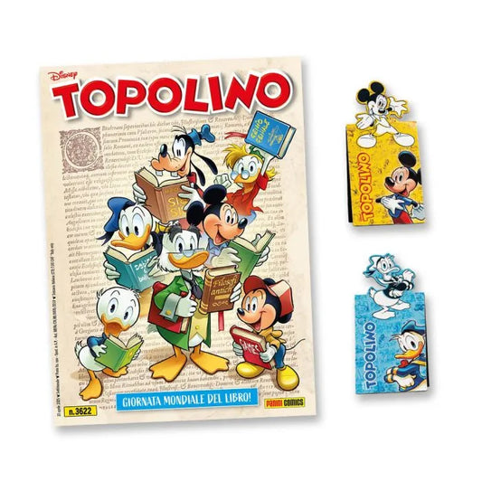TOPOLINO 3622 + GADGET  SEGNALIBRI DI TOPOLINO E PAPERINO