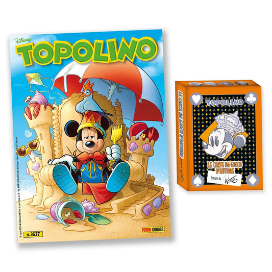 TOPOLINO 3637 + gadget  CARTE DI LORENZO PASTROVICCHIO MAZZO NERO