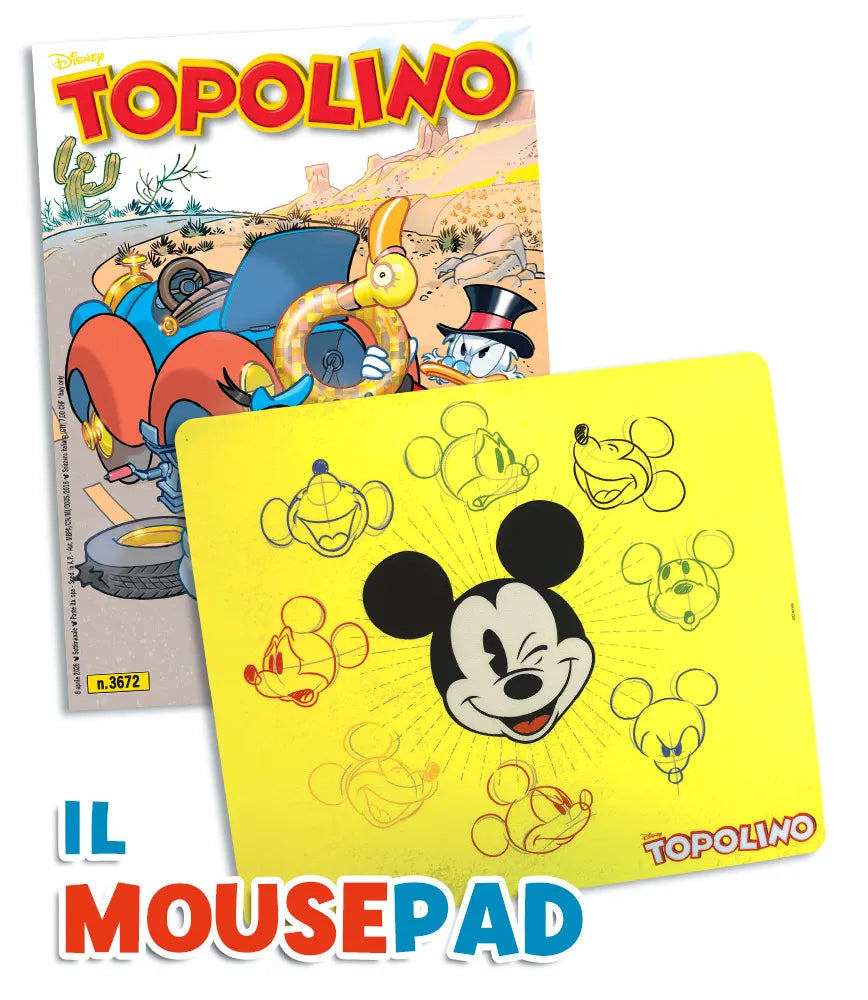 TOPOLINO 3672 CON GADGET MOUSEPAD DI TOPOLINO