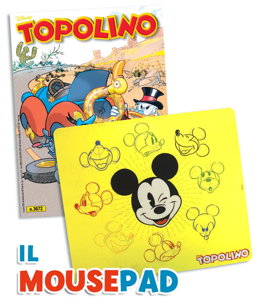 TOPOLINO 3672 CON GADGET MOUSEPAD DI TOPOLINO