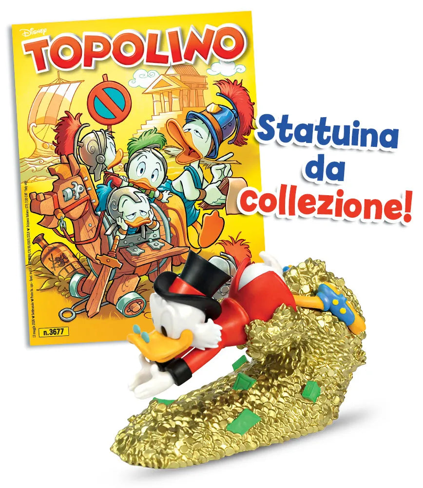 TOPOLINO 3677 CON GADGET STATUINA DI ZIO PAPERONE