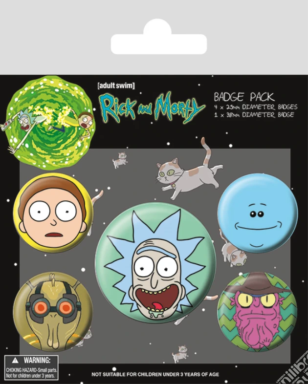 Rick and Morty Badge Pack spille
