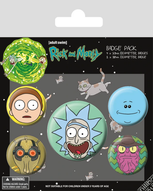 Rick and Morty Badge Pack spille
