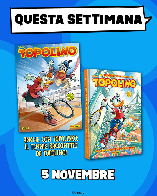 TOPOLINO CON TOPOLIBRO TENNIS