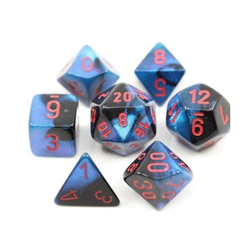 Gemini Mini-hedral Black-Starlight 7-Die Set